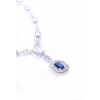 SAPPHIRE STONE GOLD NECKLACE