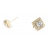 GOLD EARING WITH CRYSTAL STONES